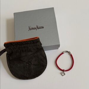 John Hardy Red Bracelet with Silver Clasp